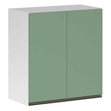 Imagem de Armário Perola 70cm 2 Portas Luciane Branco Polar C/Verde
