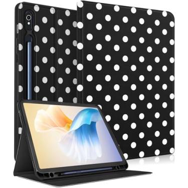 Imagem de Wazzasoft Capa para Samsung Galaxy Tab S9/S9 FE/S10/S10 FE/S10 Lite de 10,9 polegadas - Capa fólio inteligente com suporte de lápis embutido, design fofo para Samsung Tablet S9 de 11 polegadas