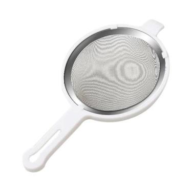 Imagem de Peneira De Farinha De Malha Fina Em Aço Inoxidável, Escorredor Reutili