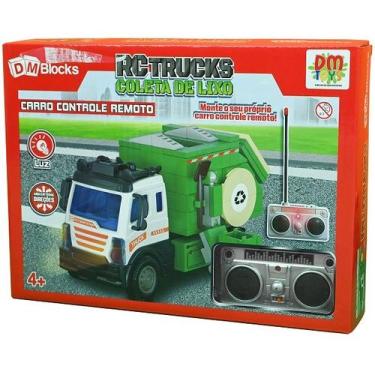 Imagem de Blocos de Montar DM BLOCKS Serie RC TRUCKS Coleta de Lixo