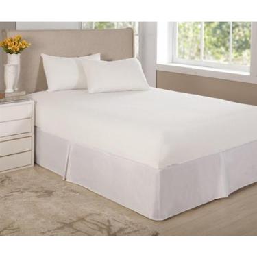 Imagem de Jogo De Lençol Cama Casal Queen 3 Pç Algodão Percal 150 Fios - Confecc