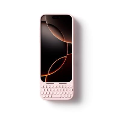 Imagem de Akko Teclado MetaKey para iPhone 17 Pro Max Maximize Screen Space Keyboard Case para digitação precisa, rosa