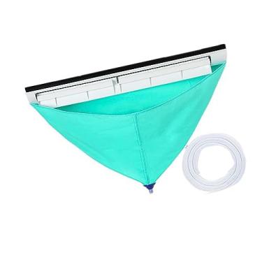 Imagem de Generic Saco de Lavagem de Ar Condicionado Dividido, Capa Protetora de Limpeza de Poeira Com Porta de Drenagem, Tubo de água para Condicionadores de Ar Montados na Parede, Pvc