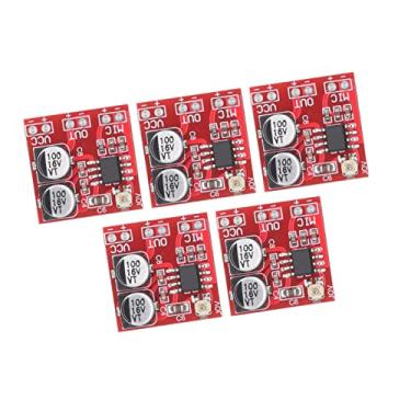 Imagem de Generic Módulo Amplificador de Microfone de Eletreto 5 Unidades DC4V-12V Com ABS Resistente a Arranhões para Buzinas de Potência Pequenas