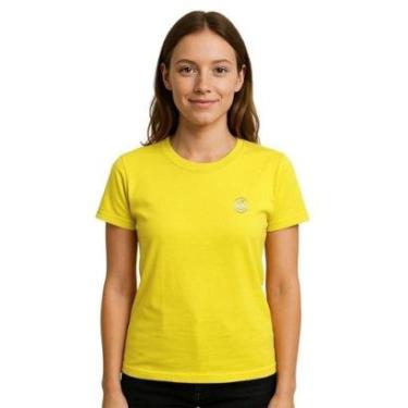 Imagem de Camisa Esporte Legal Baby Look Solutio UV45+ Feminina - Amarelo P-Feminino