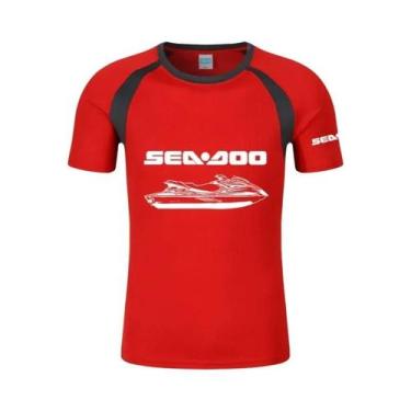 Imagem de Camiseta Masculina Estampada De Verão Sea Doo Seadoo Moto Gola Redonda