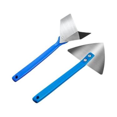 Imagem de Espátula De Canto Em Aço Inoxidável Com Cabo De Plástico Para Pintura,