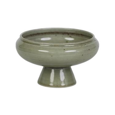 Imagem de Pires de plantas Bandeja de cerâmica alta para mesa, com pés, estilo chinês, para arranjos florais, ideal para uso interno e externo