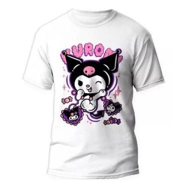 Imagem de Camiseta Kuromi Anime - Onegai My Melody, Hello Kitty em Algodão, 10, 