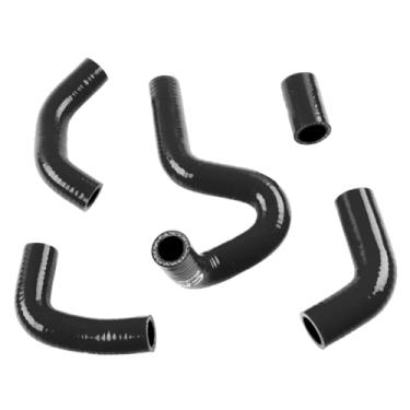 Imagem de XAJINGSU Kit de mangueira de refrigeração de radiador de silicone para Ducati 999 999S 999R 749 S R 2003 2004-2006 (Preto)