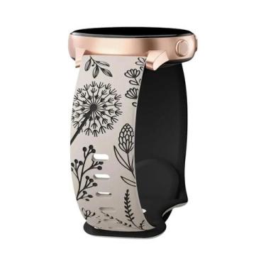 Imagem de Pulseira De Silicone Gravada De 20mm Para Samsung Galaxy Watch 7/6/5/4