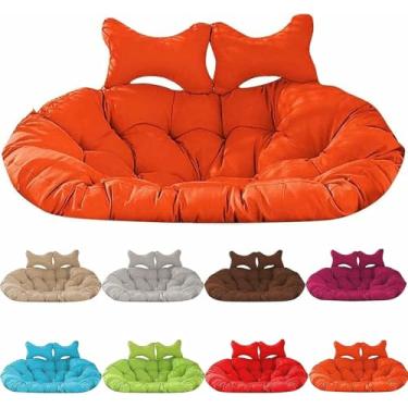 Imagem de Almofada para cadeira suspensa tipo ovo, 6,3" x 39; Almofada grossa para balanço suspenso externo, almofada lavável para cadeira suspensa tipo ovo para jardim