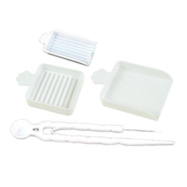 Imagem de FashionCha Kit para 4 Ferros de Passar de 2,6 Mm: Bandeja de Armazenamento Prática E Rápida para Seus Projetos Criativos, Branco, Tamanho real