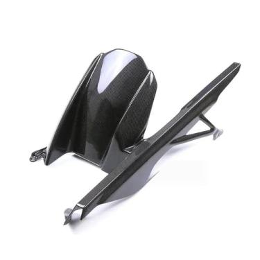 Imagem de 1 peça guarda-lamas traseiro de motocicleta de fibra de carbono real compatível com BMW M1000 R M1000 RR S1000 R S1000 RR 2019-2025 guarda de corrente carenagem(Plain weave Glossy)