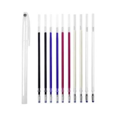 Imagem de Conjunto De Canetas Mágicas Apagáveis Com Calor Para Tecido 10 Peças A