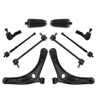 Imagem de TRQ Kit de direção dianteira e suspensão MI4510102 MI4511102 MI4520100 compatível com Mitsubishi Lancer 2009-2010 2008-2010 Outlander