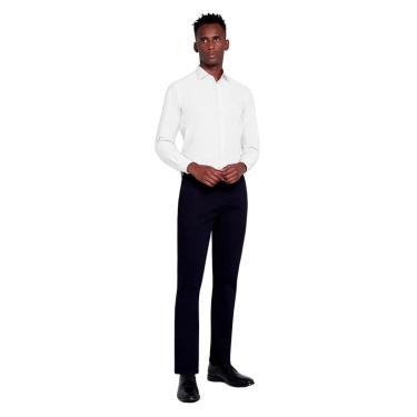 Imagem de Camisa Dudalina Masculina Slim Tricoline Lisa Branca-Masculino