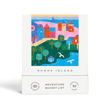 Imagem de Rhode Island Adventure Bucket List: 50 cartões de raspar para atividades ao ar livre, atrações turísticas e viagens rodoviárias - presente de viagem perfeito e guia para explorar Rhode Island