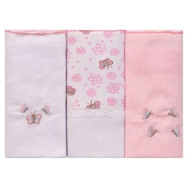 Imagem de Fralda para Bebê 68 cm x 70 cm 3 Unidades Bublim, Ursa Bailarina