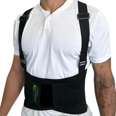 Imagem de Cinta Lombar EPI Reforçada, Suspensório, 4 hastes flexíveis, Lona, Elástico, Faixa Lombar, Dortler