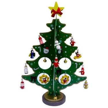 Imagem de Coleçao Natal Bonequinhos Natalino Mini Arvore Madeira (919) - Zein