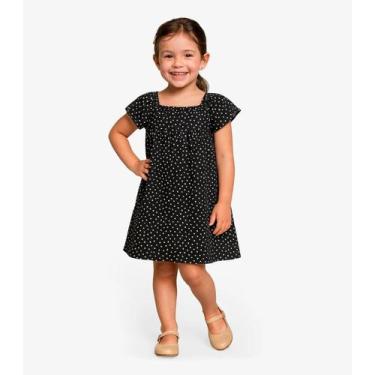 Imagem de Vestido Menina Infantil Select Preto, 10, Preto