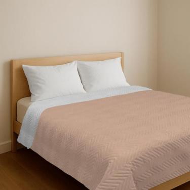 Imagem de Colcha Solteiro King Cobre Leito Box Matelado Ultrassônico - Arte & Ca