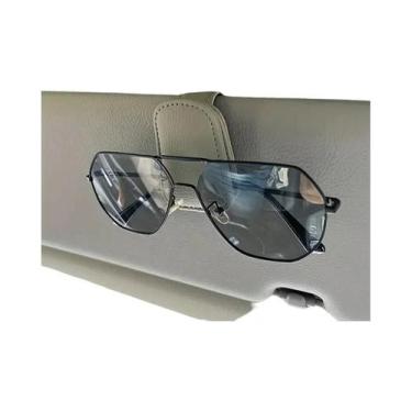 Imagem de Suporte Magnético De Couro PU Para Óculos De Sol Para Quebra-Sol De Ca