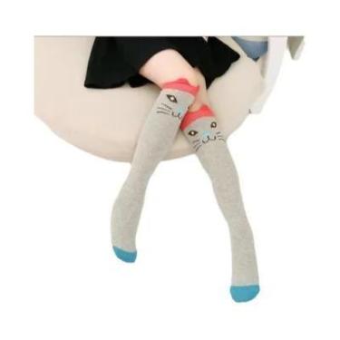 Imagem de Meias Altas De Algodão Com Estampa De Animais Para Meninas 2024, Estil
