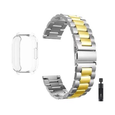Imagem de Pulseira De Metal Luxuosa Para Redmi Watch 5 Active, Capa De TPU Macia