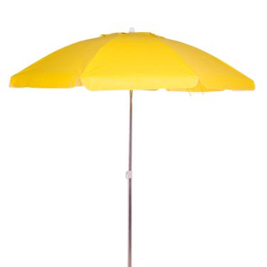 Imagem de Guarda-Sol Articulado 2,40m em Bagum e Alumínio Amarelo Bel