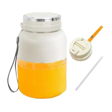 Imagem de Liquidificador portátil para smoothies | Liquidificadores para cozinha | Copo misturador de suco sem fio de 1300 ml para mistura de gelo, receitas nutritivas, processamento de alimentos