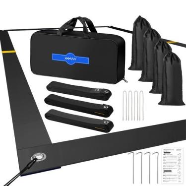 Imagem de Conjunto de areia de nylon de 8 m x 16 m de linhas de voleibol de prai