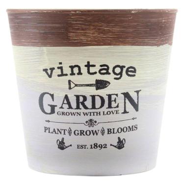 Imagem de Mini Vaso De Planta Cachepot Estampado Decorado 12,5cm