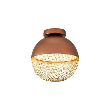 Imagem de Plafon Nordecor Rezi 2931 25cm Led Bivolt Cobre - Dourado Brilho Cobre - Dourado 2931