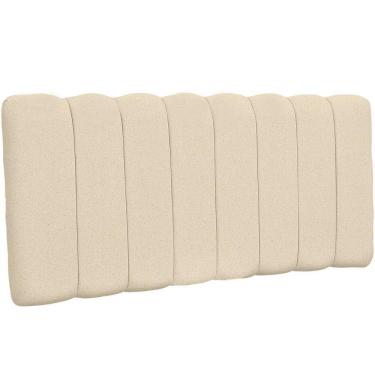 Imagem de Cabeceira Cama Box Painel Casal 160 Cm Dubai W01 Linho Cru