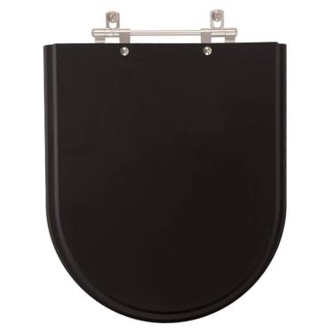 Imagem de Assento Sanitário Poliéster Firenze Preto para Vaso Icasa