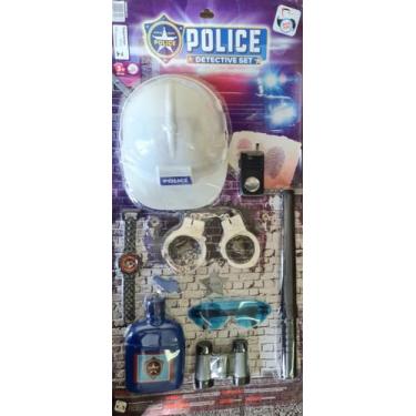 Imagem de Brinquedo Kit Infantil Policial Super Detetive Com Acessório - Pica Pa