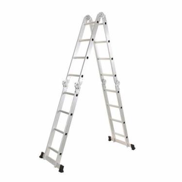Imagem de Escada Articulada Multifuncional 4x4 Alumínio Fortt 16 Degraus 4.47m -