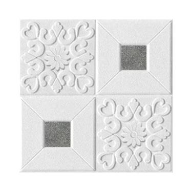Imagem de Papel De Parede 3D Autoadesivo 35x35cm, Painel De Espuma Para Decoraçã