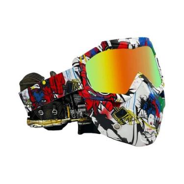 Imagem de Máscara De Capacete De Motocross Respirável E À Prova De Poeira Para M