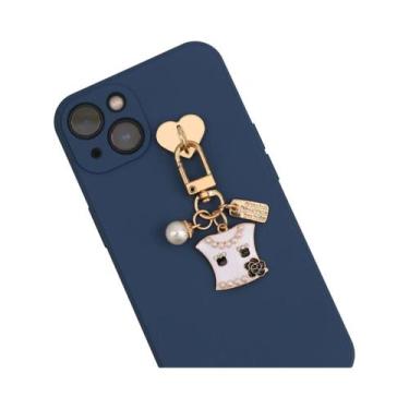 Imagem de Capa De Telefone Com Cadeia De Urso De Acrílico Colorido E Acessórios 