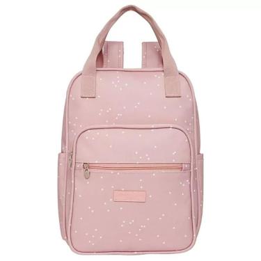 Imagem de Mochila de Maternidade Pirulitando Baby Bolinhas Rosa-Unissex