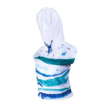 Imagem de Moletom Sem Manga Com Capuz Feminino Wave Anemoss, Branco, G