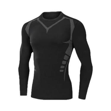 Imagem de Camiseta De Fitness Masculina De Secagem Rápida, Alta Elasticidade, Ma