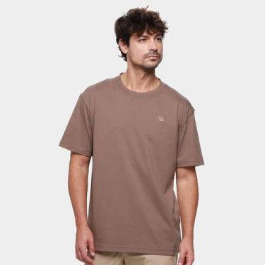 Imagem de Camiseta New Balance Masculina, Marrom, GG