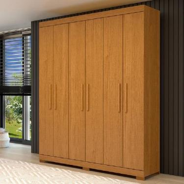 Imagem de Roupeiro ACP Móveis Lana 6 Portas 2 Gavetas Internas - ACP Moveis, Cin