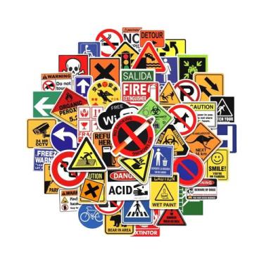 Imagem de Adesivos De Aviso De Perigo À Prova d'Água Para Celular, Laptop, Capac