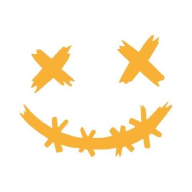 Imagem de Adesivo Refletivo À Prova d'Água Com Rosto De Demônio Sorridente Para 