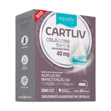 Imagem de Cartliv Colágeno Tipo ll não Desnaturado 30 Cápsulas Equaliv
